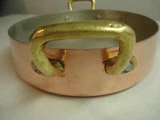 Vintage Copper Au Gratin Pan Marked Made in France - - Centuria Baumlin - VGCondition 3