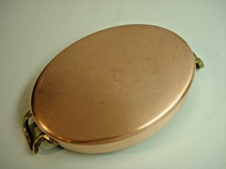 Vintage Copper Au Gratin Pan Marked Made in France - - Centuria Baumlin - VGCondition 5