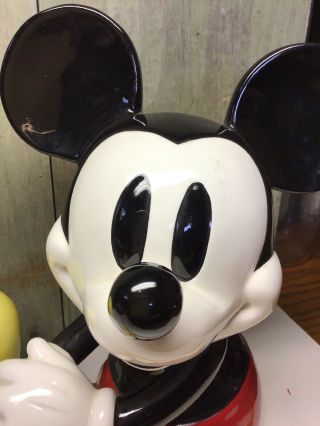 Rare Large Schmid Musical Mickey Mouse Ceramic Figurine Plays Club March 2