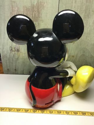 Rare Large Schmid Musical Mickey Mouse Ceramic Figurine Plays Club March 4