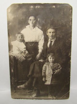 Jewish Judaica Rabbi Family Antique Photo Russia Poland Palestine ?