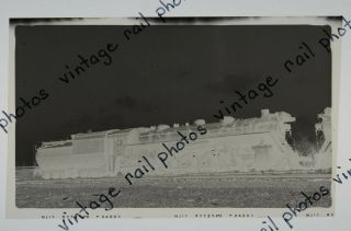 Railroad Negative Photograph Cnr Canadian National Steam 4 - 8 - 4 6105 Stratford On
