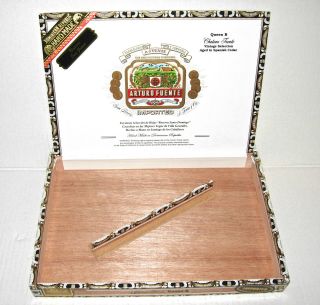 Arturo Fuente Queen B Chateau Empty Wood Cigar Tobacco Box Hand Made 2