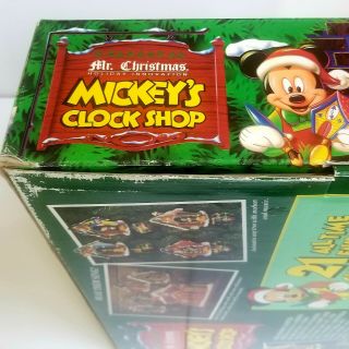 Mr.  Christmas Mickey ' s Clock Shop Disney 1993 Complete 4