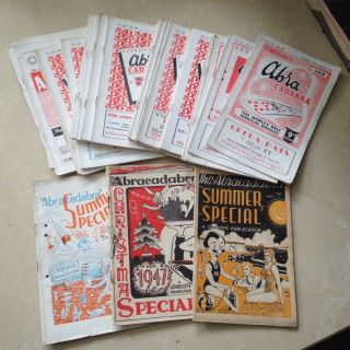 Joblot Of Rare Vintage Magic Trick Magazines Goodliffes Abra - Cadabra