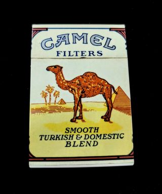 Vintage Camel Filters Cigarette Lighter 2 1/2 " X 1 3/4 " X 3/4 " Mini Pack Of Cigs