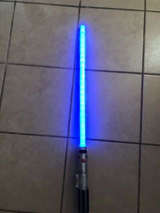 Hasbro 2010 Star Wars Fx Blue Lightsaber C - 2945a 32719 Anakin Skywalker Larp