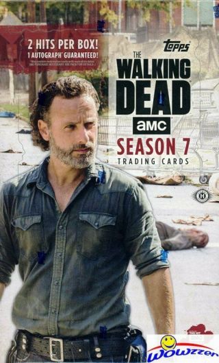 2017 Topps The Walking Dead Season 7 Huge Factory Hobby Box - 2 Hits - Auto