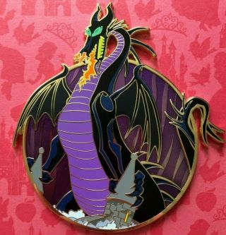 Disney Pin Acme Rare Artist Proof Golden Magic - All Stars - Maleficent Dragon