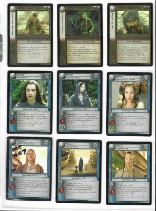 Lord Of The Rings Tcg: Complete Mount Doom Set - Includes 10r6/10r7 Missprint -
