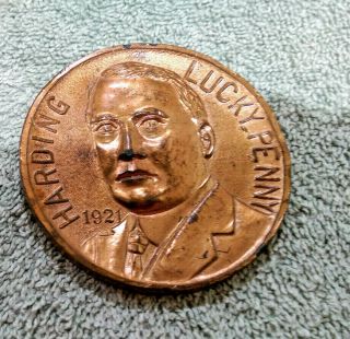 Souvenir Lucky Penny Of President Warren G.  Harding Dated 1921,  Washington Dc