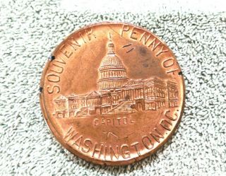 Souvenir Lucky Penny of President Warren G.  Harding dated 1921,  Washington DC 2