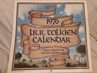 Lord Of The Rings 1976 J.  R.  R.  Tolkien Calendar Art By Brothers Hildebrandt
