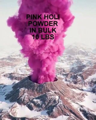 Holi Color Powder Pink - 10 Lbs,  Made Of Plant Material,  2 To 3 Days Delivery