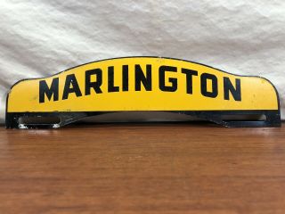 Vintage Antique Automobile Marlington License Plate Tag Topper Hot Rod Rat Rod 2