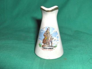 Ms1619 - Vintage Miniature Pitcher From Pioneer Woman Museum,  Ponca City,  Ok
