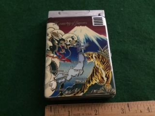 Vintage D.  I.  T Cigarette Case Lighter Combo Memory Of Japan 1950 