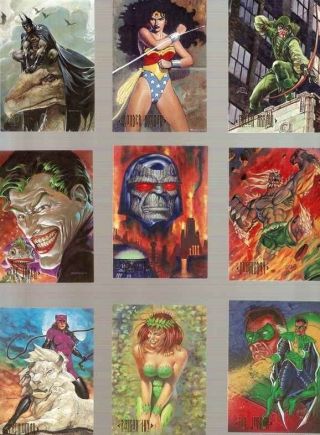 Dc Comics Master Series 90 Card Set Skybox 1994 Batman Wonder Woman Superman Jla