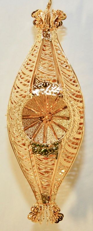 " Droplet " Baldwin Ornament 24kt Gold Finished Brass 77020.  010