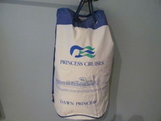 Vintage Dawn Princess Cruise Line Beach Tote Bag Duffel Seawitch Logo Ship