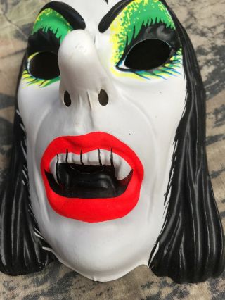VINTAGE RARE BEN COOPER WITCH MASK - HALLOWEEN 1960 ' s WITH BROOKLYN TAG 8