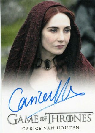 Game Of Thrones Season 4 - Autograph Trading Card Carice Van Houten - Melisandre