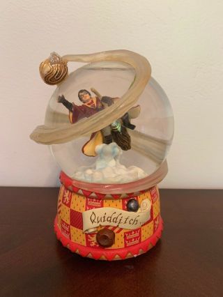 Harry Potter Quidditch Snow Globe San Francisco Music Box Company Rare See Desc.