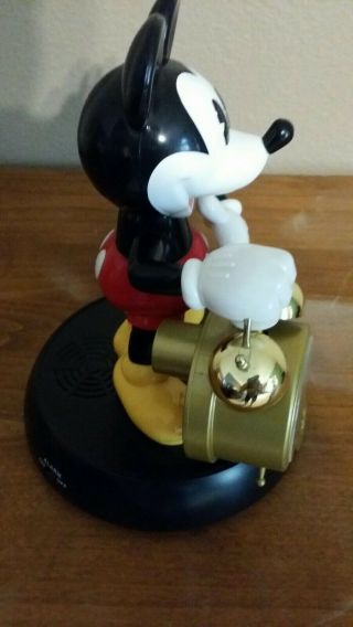 Mickey Mouse Animated Talking Alarm Clock Disney Old - Fashioned Alarm Sound. 4