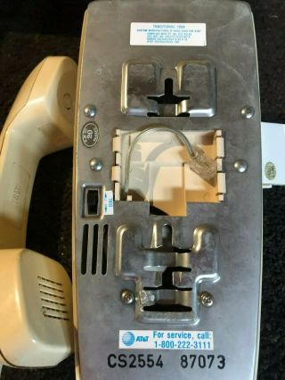 ATT Vintage Wall Mount Push Button Telephone Phone Bell 3