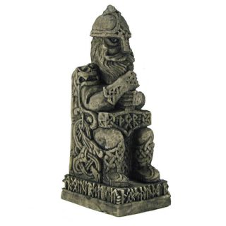 Thor Statue - Stone Finish - Dryad Design - Norse God Pagan Asatru Viking Wicca