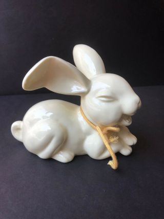 Vintage Toyo Laughing Big - Eared Ceramic Bunny Rabbit Japan - Easter Figurine