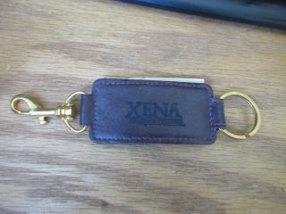 Xena Warrior Princess Brown Leather Key Holder Keychain Htf