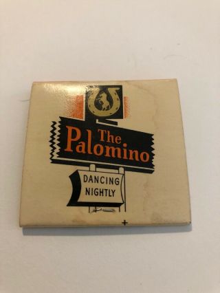 Vintage Full Matchbook The Palomino Country Night Club No.  Hollywood