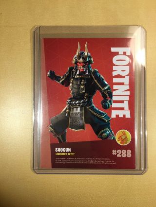 2019 Panini Fortnite Series 1 Shogun Legendary Outfit 288 Card 2