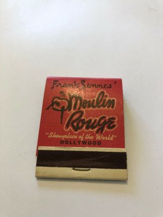 Vintage Matchbook Moulin Rouge Hollywood California Missing 4 Matches