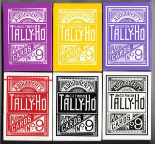 6 Tally Ho Decks - Decks Of Playing Cards