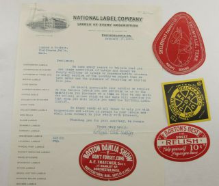 1928 Lamson Goodnow Samples National Label Co Philadelphia Pa Ephemera P1037b