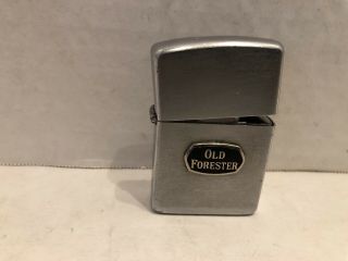 Vintage Zippo Lighter Old Forester Lid Does Not Close Correctly 1950 - 1957