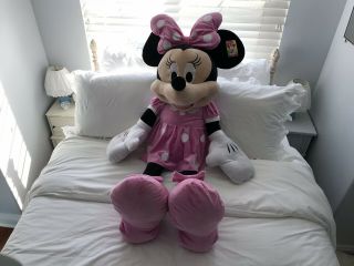Nwt Jumbo 48 " Plush Disney Minnie Mouse Doll Gigantic