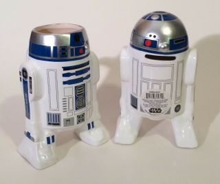 Sculpted Star Wars R2 - D2 Ceramic Mug And Ceramic Coin Bank Set -