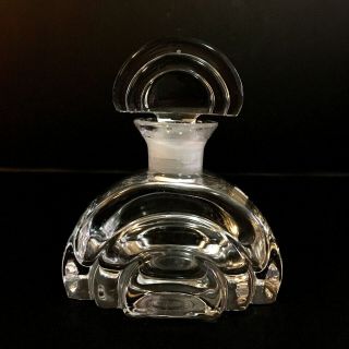 Art Deco Style Lead Crystal Perfume Bottle Cristalli Puthod Italy