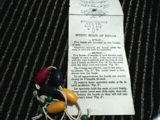 Vintage Mystic Beads Of Koo - La Ca 1940