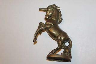 Vintage 7 Inch Unicorn Brass Figurine