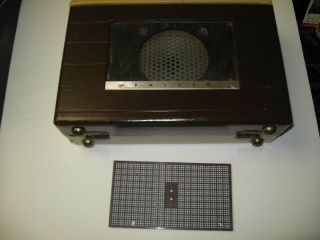 Vintage Philco D - 664 124b Portable Tube Radio As - Is Repair