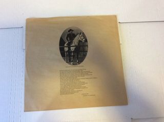 Hopalong Cassidy 12 ",  Inner Sleeve Only - No Record - Don Mclean - Ex