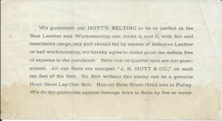 1883 Springfield MA Homer Foot & Co Hardware/Iron/Steel/Fire Brick/Clay Billhead 2