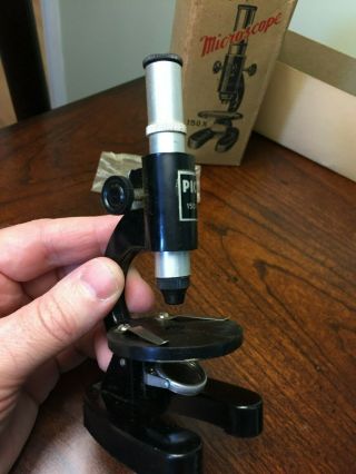 Vintage 150x Mini Microscope Made in Japan w/ Box 5