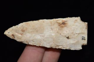 3 " Authentic Arrowhead Found By Brandon Devore Timewell Brown Co Il D4 64