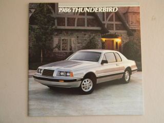 1986 Ford Thunderbird Sales Brochure