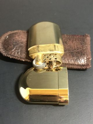Vintage Marlboro Brass No.  6 Cigarette Lighter with Pouch 3